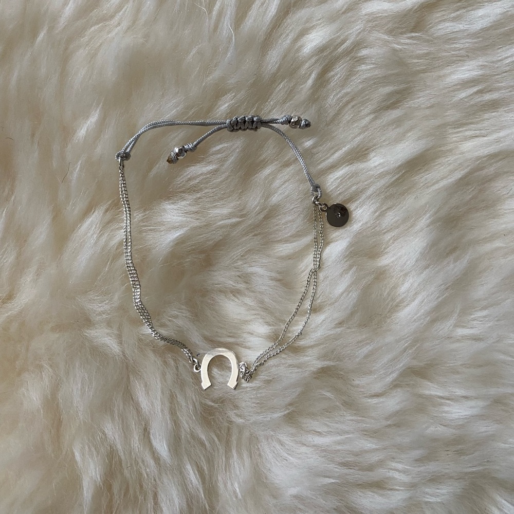 Stella & Dot Silver Horseshoe Bracelet
